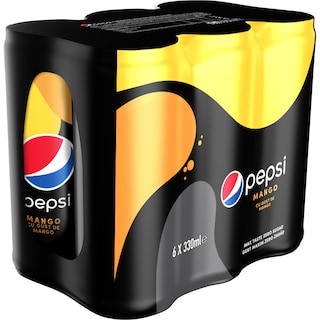 Pepsi | Max | Bautura racoritoare carbogazoasa cu gust de mango 6x330ml
