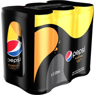 Pepsi | Max | Bautura racoritoare carbogazoasa cu gust de mango 6x330ml