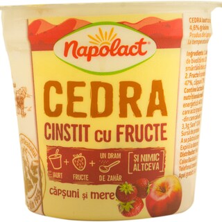 Napolact | Cedra | Iaurt cu capsuni si mere 140g