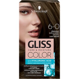 Gliss | Color | Vopsea de par permanenta Color 6-0 Saten Deschis Natural 143ml
