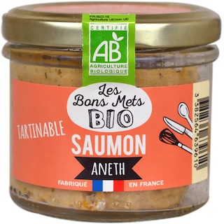 Les Bons Mets | Pasta tartinabila ecologica de somon cu marar 90g