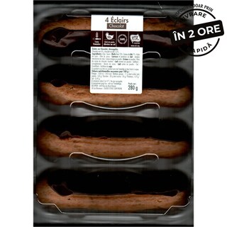 (bucata) | Eclere cu ciocolata, 4 bucati 280g