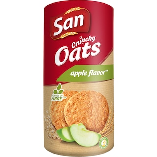 San | Biscuiti cu fulgi de ovaz si mere 225g