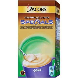 Jacobs | Cafea instant capuccino special, hazelnut 8 plicuri 144g
