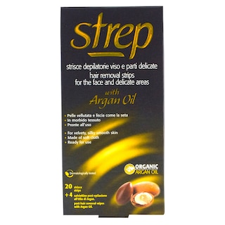 Strep | Argan | Benzi depilatoare fata si bikini 20 bucati