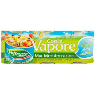 Valfrutta | Mix mediteranean pregatit la abur 3 bucati 3x150g