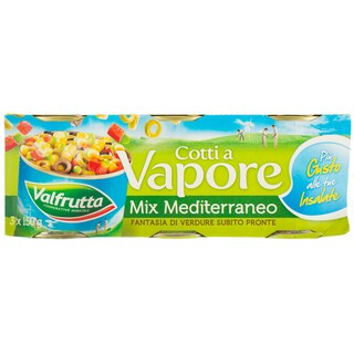 Valfrutta | Mix mediteranean pregatit la abur 3 bucati 3x150g