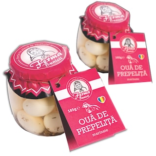 Ferma Bunicii | Oua de prepelita marinate 185g