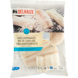 Delhaize | File de cod Gadus Morhua 800g