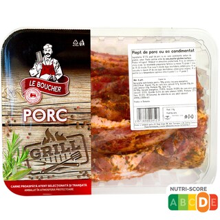 Le Boucher | Piept de porc cu os, condimentat