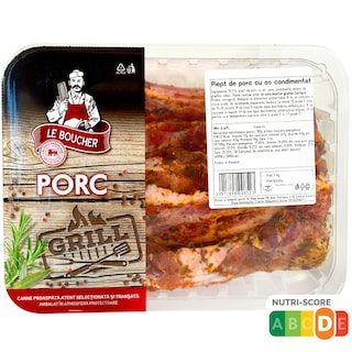 Le Boucher | Piept de porc cu os, condimentat