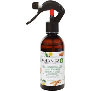 Botanica | Spray de camera Vetiver din Caraibe si Lemn de Santal 236ml