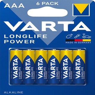 Varta | Baterii alcaline AAA 6 bucati