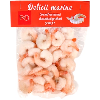 Red | Delicii Marine | Creveti Vannamei 41-50 decorticati prefierti 500g