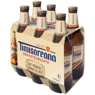 Timisoreana | Bere nepasteurizata 6x0.33L