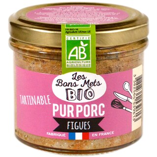 Les Bons Mets BIO | Terina ecologica de porc cu smochine  90g