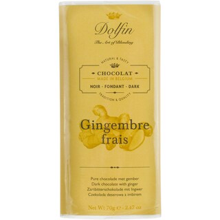 Dolfin | Ciocolata neagra cu ghimbir 70g