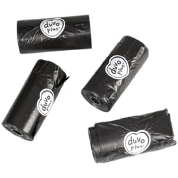 DUVO | Pungi igienice negre 4 role x 20 buc.