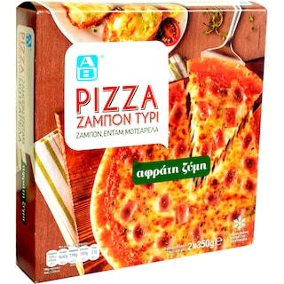AB | Pizza cu sunca si branza 2x350g