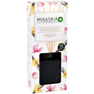 Botanica | Odorizant de camera cu betisoare de ratan cu parfum de vanilie si magnolie 80ml