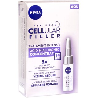 Nivea | Tratament intensiv cu acid hialuronic, fiole 2x5ml