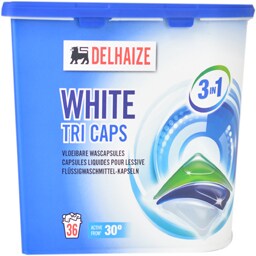 Detergent White Tri Caps, 36 capsule