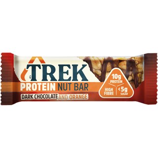 Trek | Baton proteic ciocolata neagra si portocale 40g
