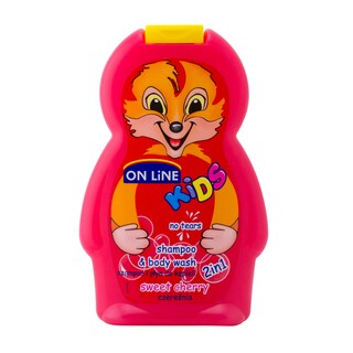 On Line | Kids | Sampon&gel de dus pentru copii cu parfum de cirese 250ml