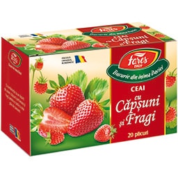 Ceai cu capsuni si fragi 20x2g