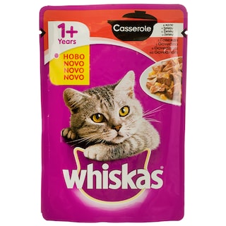 Whiskas | Casserole | Hrana umeda cu vita pentru pisici 85g