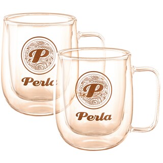 Perla | Set 2 cani cu pereti dubli, 450ml