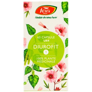 Fares | Supliment alimentar Diurofit 100& plante medicinale 63 capsule