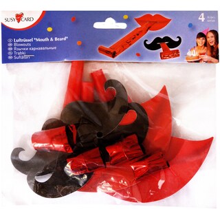Susy Card | Suflatori Mouth & Beard, set 4 bucati