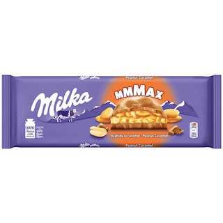 Milka | Ciocolata cu lapte, arahide si caramel 276g