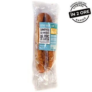 Mega Apetit | Sandvis cu muschi de porc la cuptor 170g