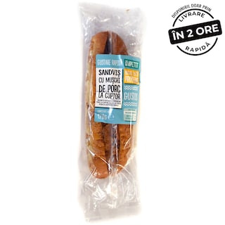 Mega Apetit | Sandvis cu muschi de porc la cuptor 170g