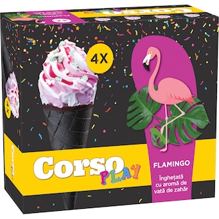 Corso | Play | Inghetata cu aroma de vata de zahar 4x130ml