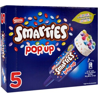 Smarties | Inghetata Pop Up 5 bucati 5x85ml