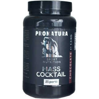 Pro Natura | Suplimente alimentare Mass Cocktail, cu ciocolata 1.3kg