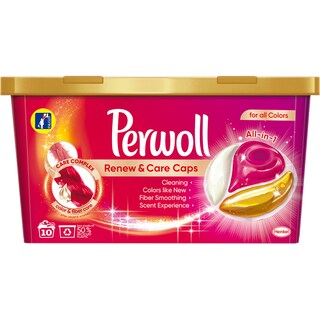 Perwoll | Renew&Care | Detergent Renew & Care Color 10 capsule