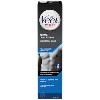 Veet | Men | Crema depilatoare pentru barbati 200ml