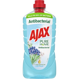Ajax | Detergent suprafete antibacterian salvie si soc 1L