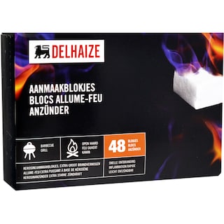 Delhaize | Aprinzatoare pentru gratar si semineu, 48 cuburi