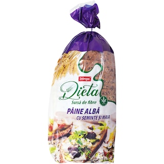 Dieta | Paine alba cu seminte & maia, feliata 500g