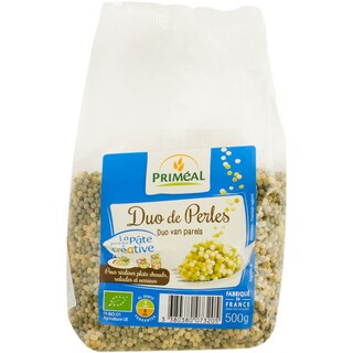 Primeal | Paste eco duo de perle cu grau si spanac 500g