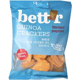 Bettr | Crackers fara gluten bio cu quinoa si boia de ardei afumata 100g
