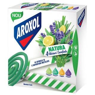 Aroxol | Spirale cu uleiuri esentiale impotriva tantarilor, 10 bucati