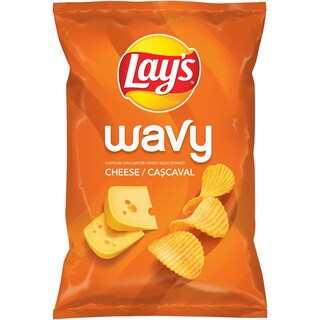 Lay's | Wavy | Chipsuri ondulate cu gust de cascaval 130g