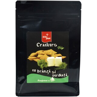 Nera Plant | Crackers bio cu branza si verdeata 150g