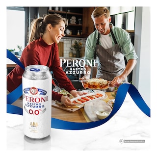 Peroni Nastro Azzurro | Bere blonda fara alcool 0.5L
